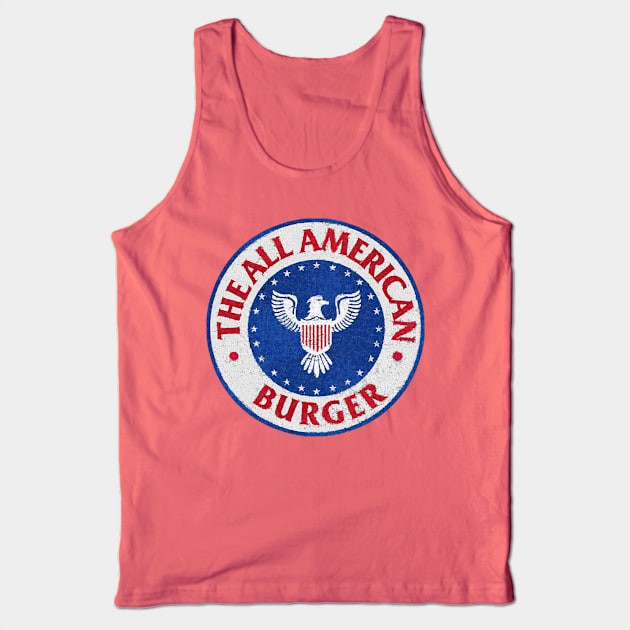 Fast Times - The All American Burger Tank Top by RetroZest